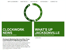 Tablet Screenshot of clockworkmarketing.com